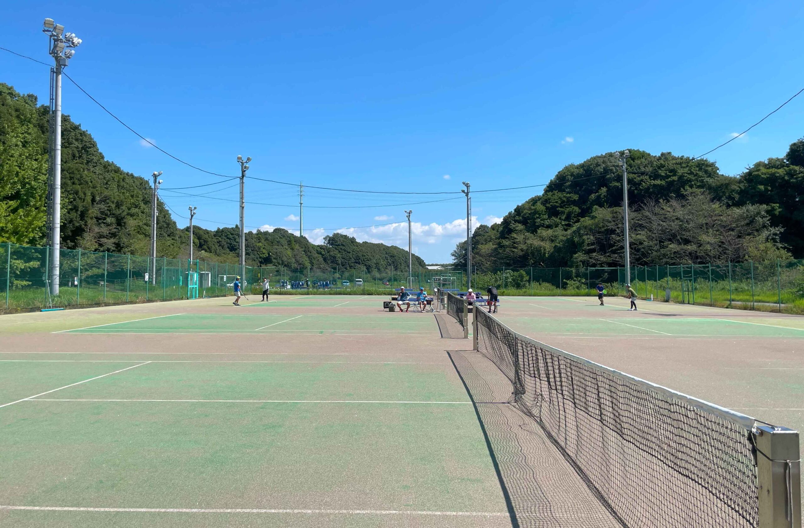 龍ヶ崎でテニス